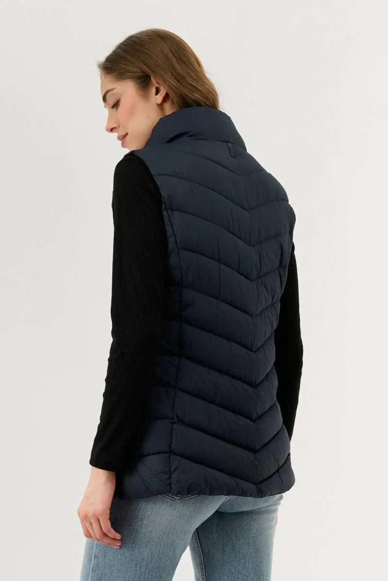 Canada Weather Gear Chevron Quilted Vest - Navy - Image 3