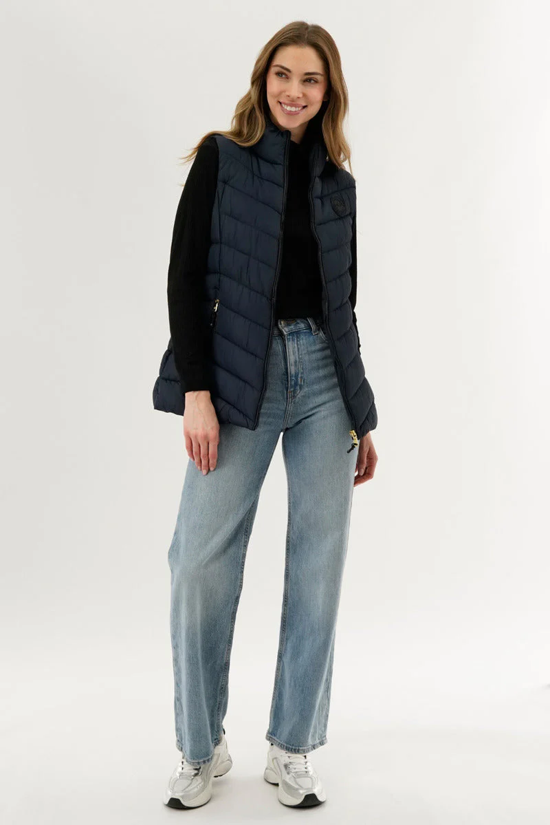 Canada Weather Gear Chevron Quilted Vest - Navy - Image 5