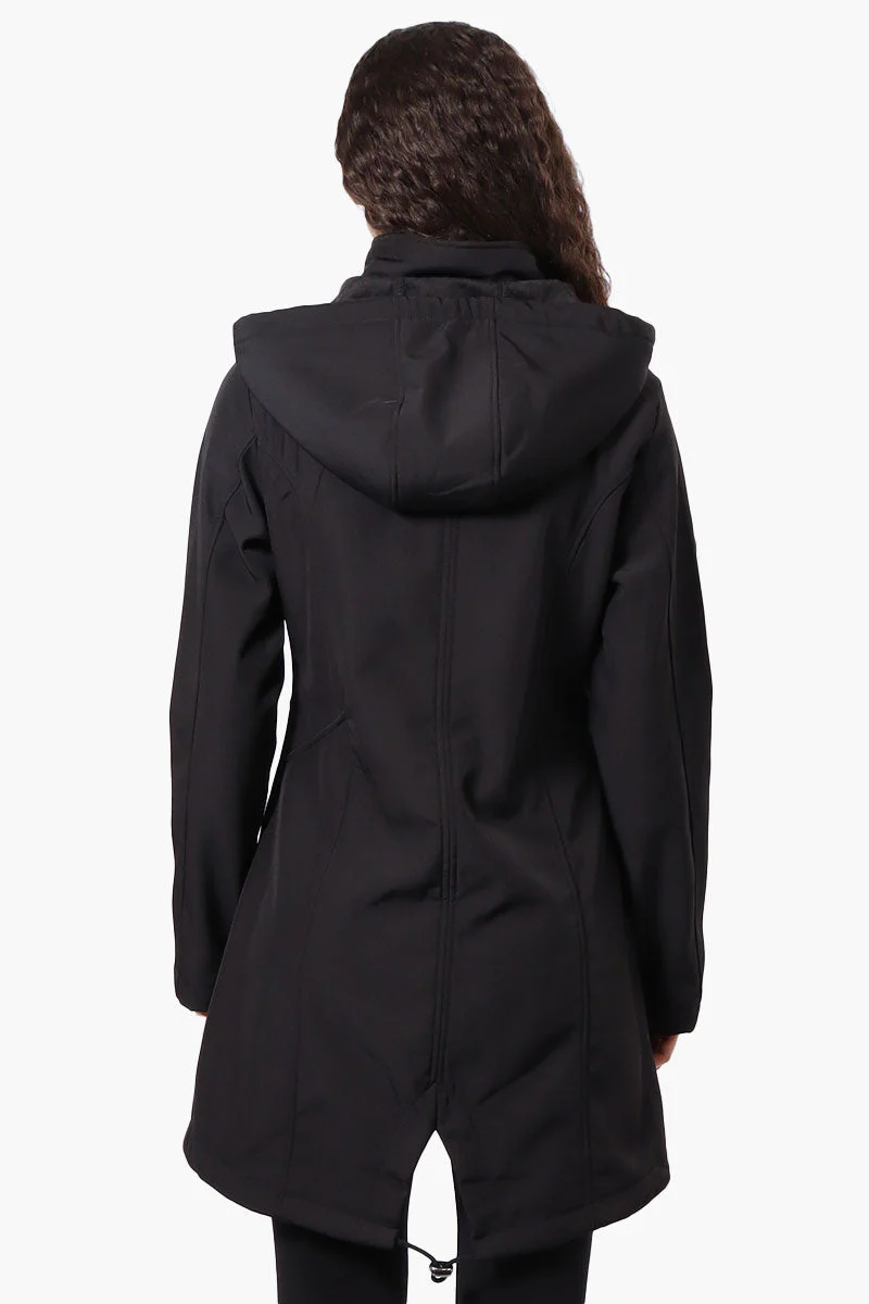 Canada Weather Gear Hooded Soft Shell Lightweight Jacket - Black - Image 3