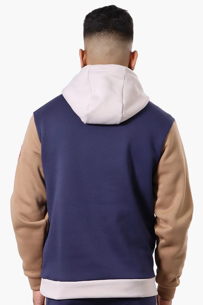 Canada Weather Gear Colour Block Chest Logo Hoodie - Beige - Image 3