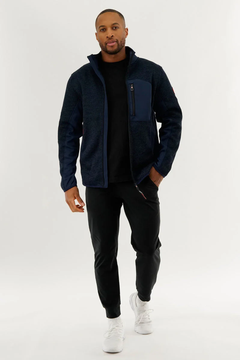 Canada Weather Gear Fleece Lightweight Jacket - Navy - Image 5