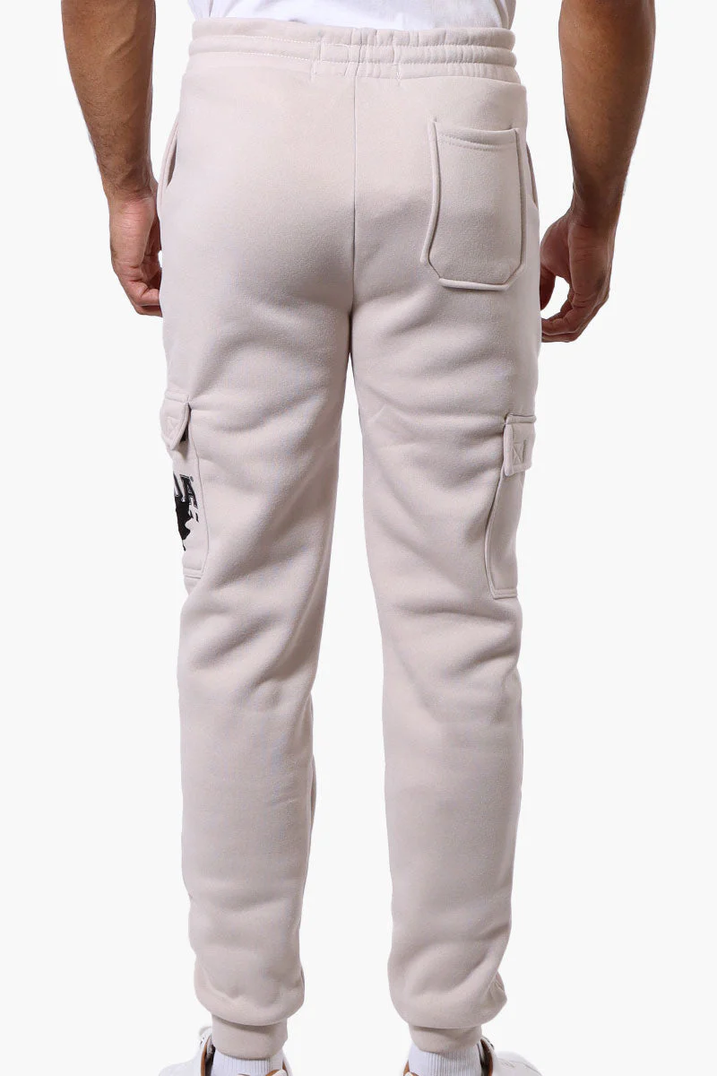 Canada Weather Gear Tie Waist Cargo Joggers - Beige - Image 3